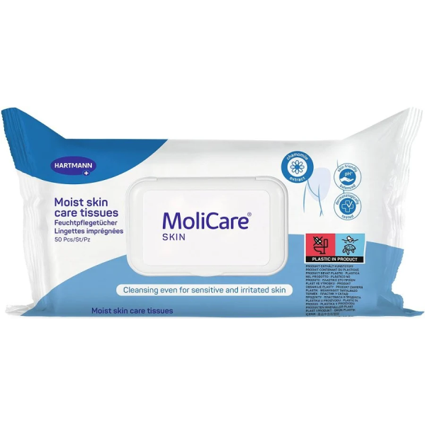 shopping Molicare Cleansing Moist Skin Care Tissue 50pc - 200x300mm