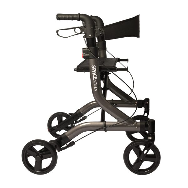 HMR-Healthcare-1-scaled Seat Walker - Spacelite - Super-lite Rollator, Sidefold - Charcoal