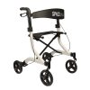 Seat Walker - Spacelite - Super-lite Rollator, Sidefold - Silver