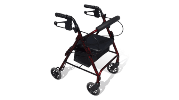 Seat Walker - Petite - 6" Wheels, 48cm Height, RED