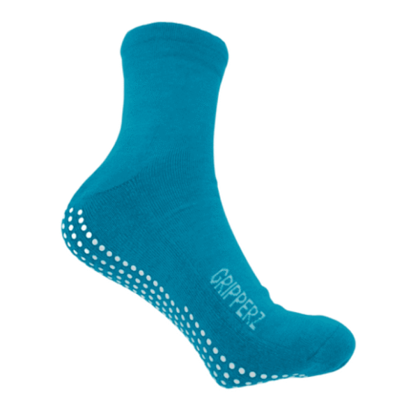 maxi_teal_816902527 Gripperz Maxi Hospital Non Slip Socks