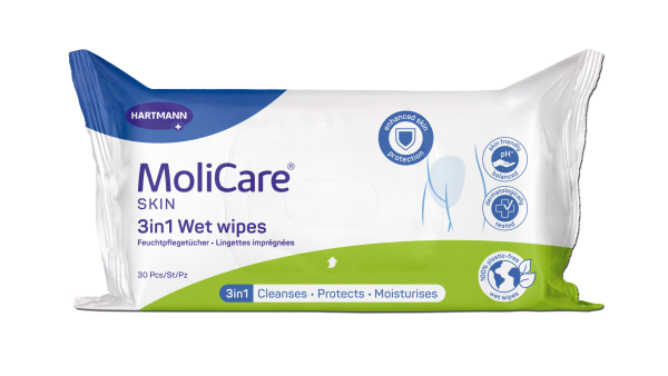 Molicare 3 in 1 Wipes