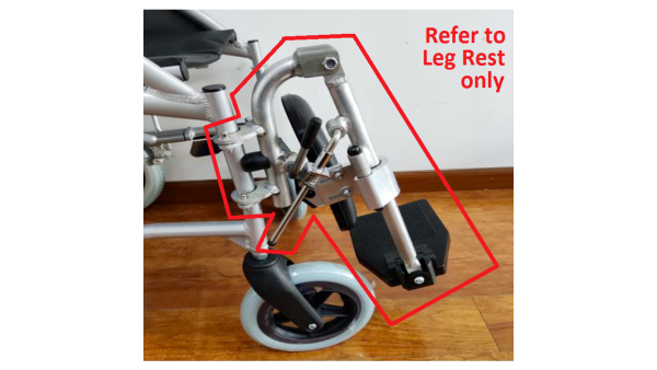 Elevating Leg Rest (Left) Swift 46cm