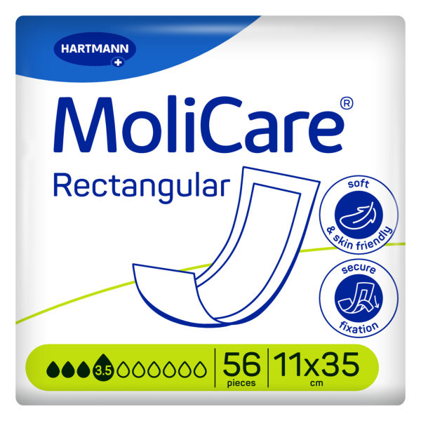 97618_40 Molicare Rectangular Pad 11x35cm