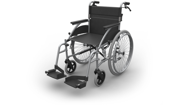 RG18B-CRYSTAL-2-WHEELCHAIR-overall-front Redgum Crystal 2 with Brakes (SWL 127kgs)