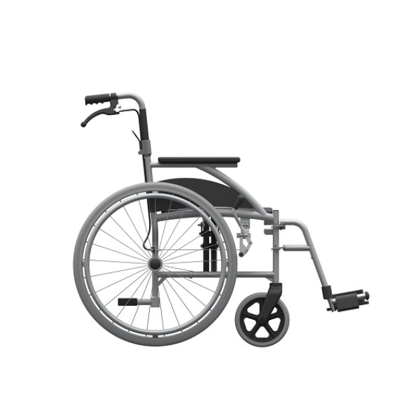 RG18B-CRYSTAL-2-WHEELCHAIR-side Redgum Crystal 2 with Brakes (SWL 127kgs)