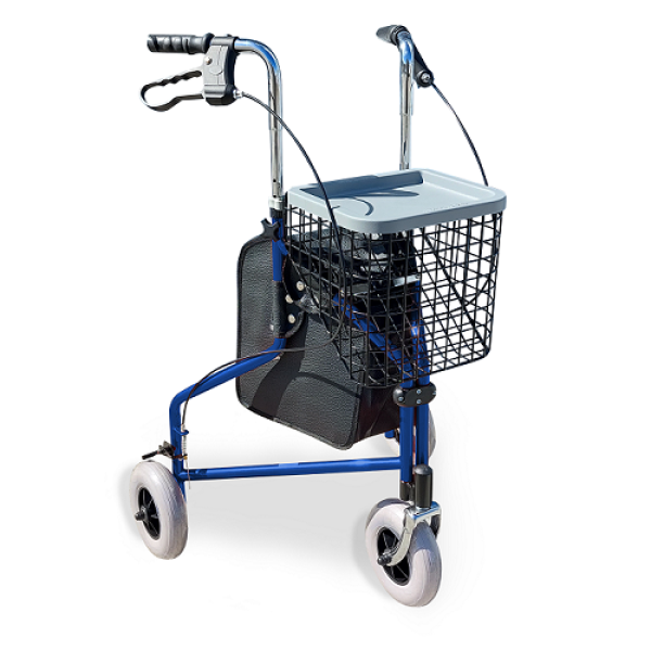 RG4404BL-TRI-WALKER-BLUE-OVERALL Redgum Tri-Walker Blue with Basket Bag and Tray