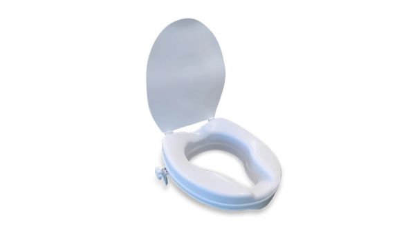 RG510-1-75mm-RAISED-TOILET-SEAT Red Gum TSR with Lid - 75mm (180Kg)