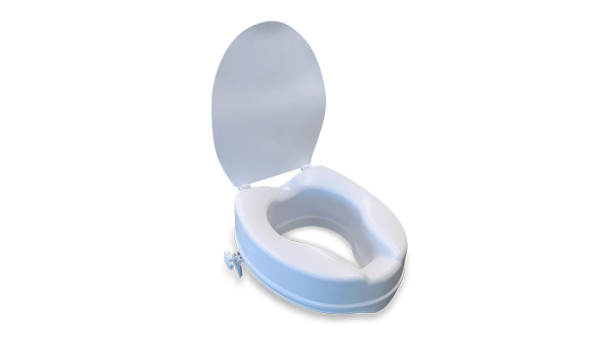 RG510-2-100mm-RAISED-TOILET-SEAT Redgum TSR with Lid - 100mm (180Kg)