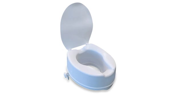 RG510-3-150mm-RAISED-TOILET-SEAT Redgum TSR with Lid - 125mm (180Kg)