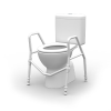 RG52FTS-DUAL-GRAB-FOLDING-TOILET-SURROUND-OVERALL-WITH-TOILET Toilet Surround Folding