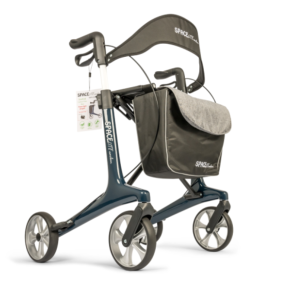 Spacelite - Carbon Lite Rollator Sidefold TALL - Blue