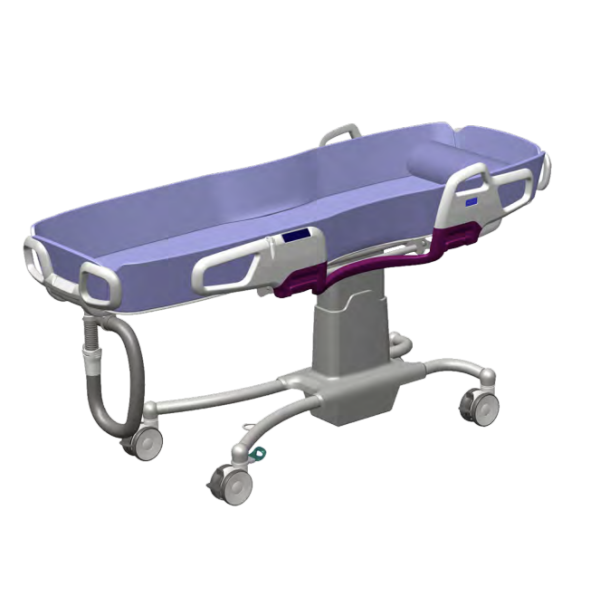Carevo Electric Shower Trolley - Including Back Rest (SWL 182Kg)